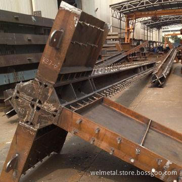 Crossing box, column steel structure